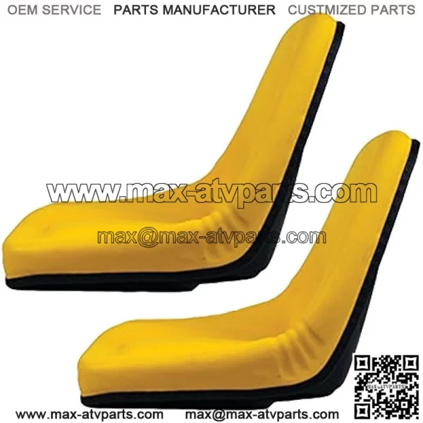 TM333YL (2) Pack of Yellow Michigan Seats for John Deere Gator Lawn Tractor