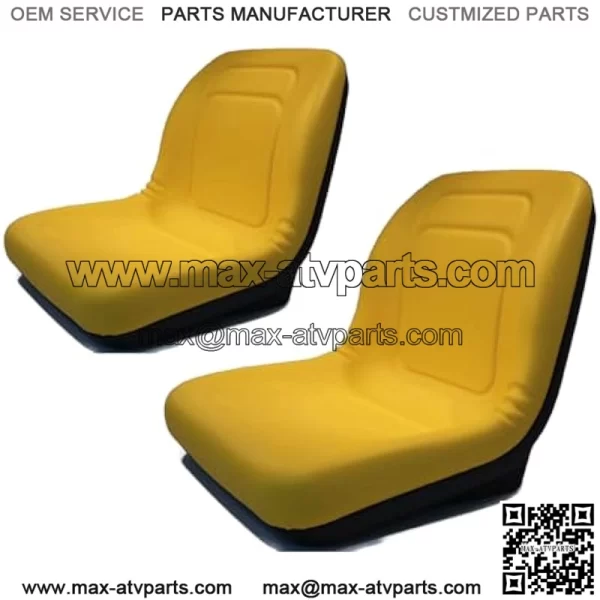 (2) HIGH Back Seats for John Deere Gator XUV 620i, 850D, 550, 550 S4 UTV Utility
