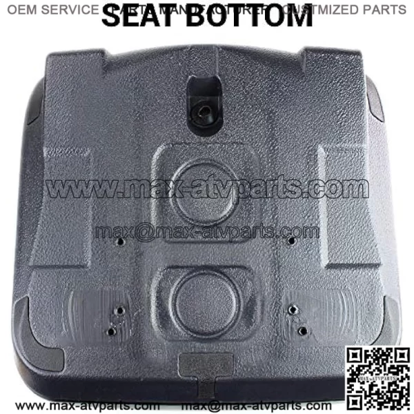 Two E-AM126149 (2pcs) Black Seats for John Deere Gator w/Drain Hole (M-Gator, E, Turf, TX 4X2, TH Turf, XUV550, 4X4 HPX, 4X2 Trail, 6X4 Trail ++) - Image 5
