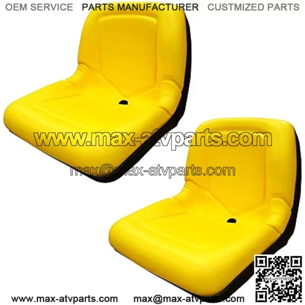 TRAC SEATS (2 Seats) Yellow Seat for John Deere Gator CS TS TX 4X2-15" Backrest - AM133476