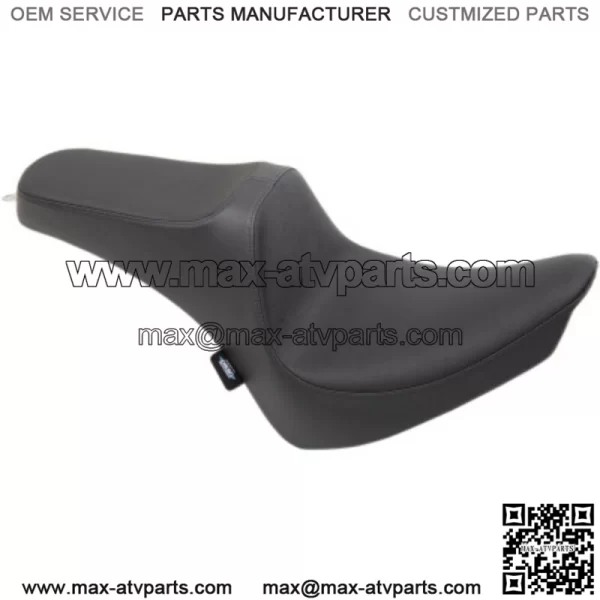 Predator III Smooth Black Vinyl Seat 2 Up Harley 00-17 Softail (For: Harley-Davidson)