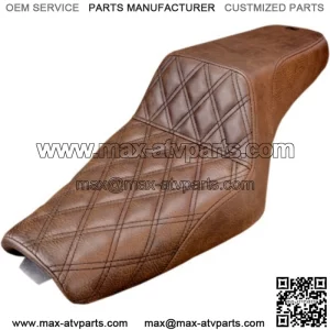Saddlemen Step 2 Up Brown Lattice Stitch Seat 3.3 Tank Harley 2004+ XL Sportster (For: Harley-Davidson)