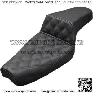 Saddlemen Step 2 Up Lattice Stitch Black Seat 4.5 Tank Harley 2004+ XL Sportster (For: Harley-Davidson)