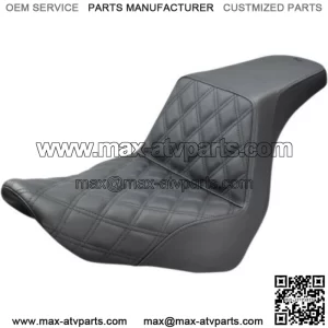 Saddlemen Step Up 2 Up Lattice Stitch Black Seat Harley 18+ Softail FXLR/S FLSB (For: Harley-Davidson)
