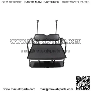 Fits Club Car Precedent Golf Cart Rear Flip Seat Kit (2004-UP) Black