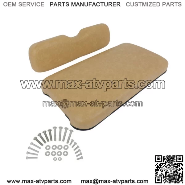 Tan Golf Cart Front Seat Cushion Set Fits EZGO TXT