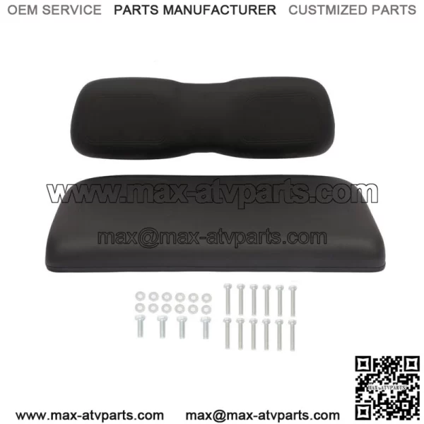 Fits Club Car DS Black Golf Cart Front Seat & Back Cushion Set