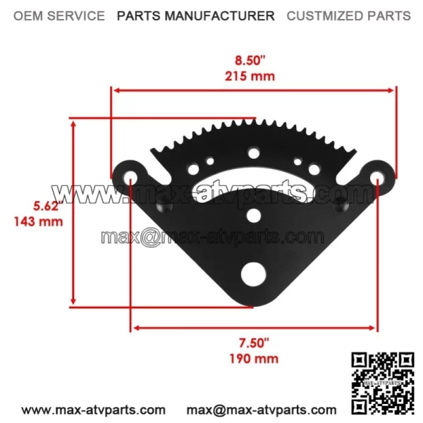 Steering Sector & Pinion Gear W/Bushings for John Deere LA130 LA135 LA140 LA145 - Image 2