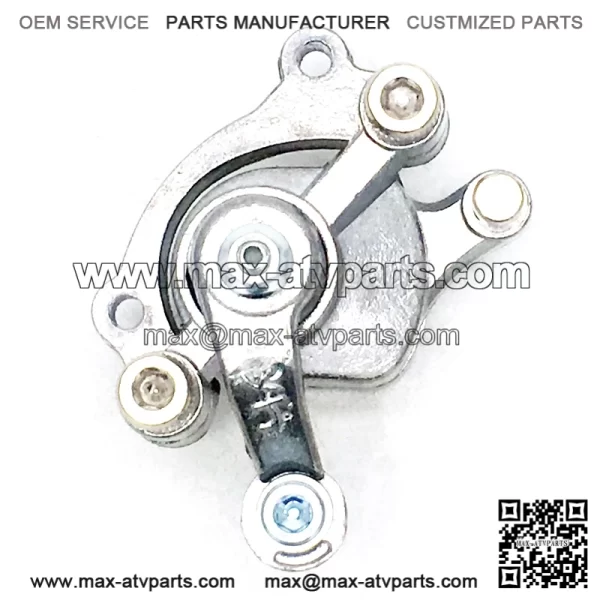 Silver Brake Caliper with Right Arm for Scooters & Mini Bikes
