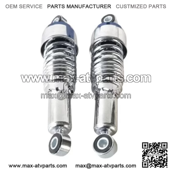 1310-1308 Chrome 11" Shocks Rear Suspension for Touring 85-23 - Image 2