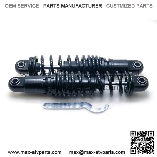 Black Shocks 13" Adjustable Ride-Height Rear Suspension fr Harley Touring 84-20 (Fits: Harley-Davidson) - Image 2