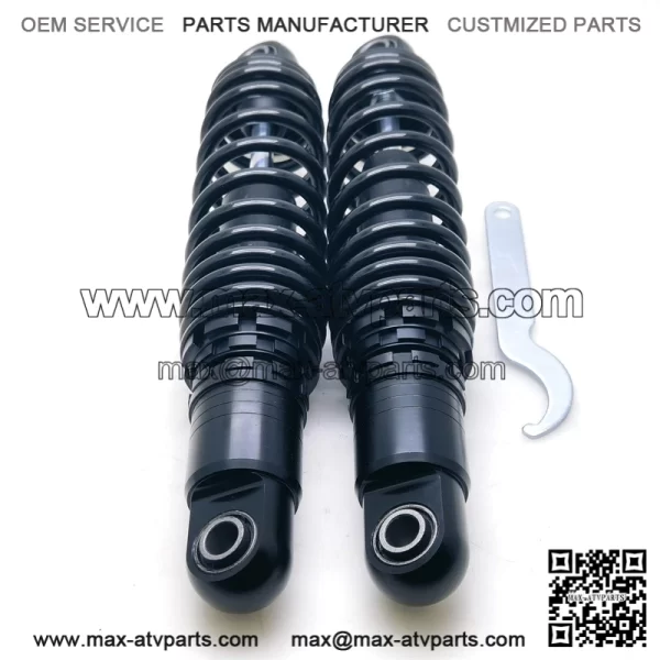 Black Shocks 13" Adjustable Ride-Height Rear Suspension fr Harley Touring 84-20 (Fits: Harley-Davidson) - Image 3