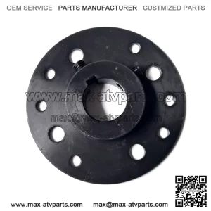 1" Bore Black Mini-Hub, Steel, Zinc-Plated