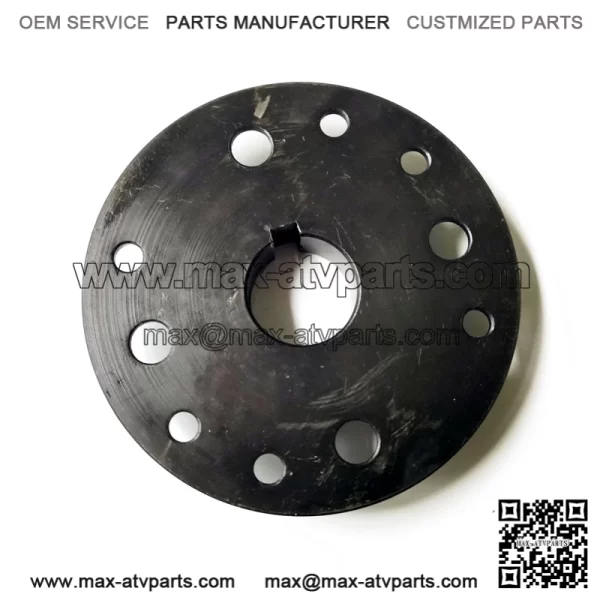 1" Bore Black Mini-Hub, Steel, Zinc-Plated - Image 3