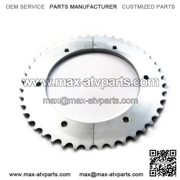 Split Sprocket 40 Chain Pitch for Go Karts and Mini Bikes (44 Tooth) - Image 2