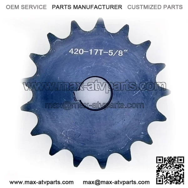 17T jackshaft sprocket #40/41/420 5/8" bore - Image 2