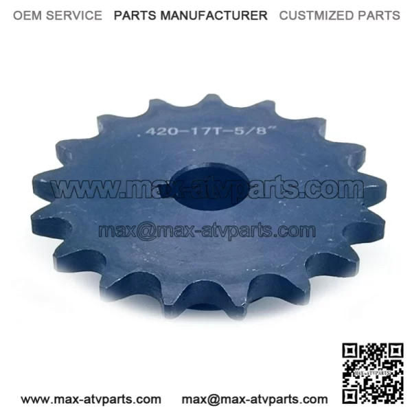 17T jackshaft sprocket #40/41/420 5/8" bore - Image 3