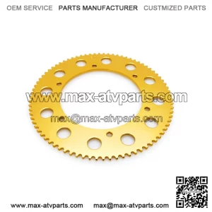 80T #219 Gold Aluminum Sprocket