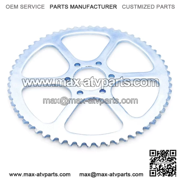 Upgrade #35 Chain 60 Tooth Rear Drive Sprocket Cog for 98cc 3.5hp Coleman CT100U CC100X Baja Hensim Doodle Bug DB30 Motovox MBX10 MBX11 MM-B80 Classic 1000w Electric Mini Bike Go Kart Parts