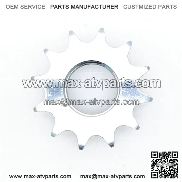 12T #420 Silver Sprocket - Image 3
