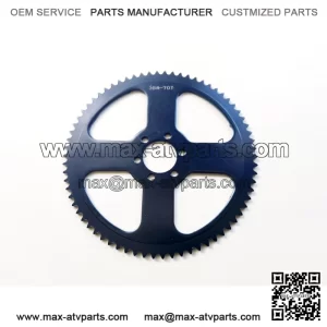 70T 37mm #35 6 holes (black four sides hollow) sprocket