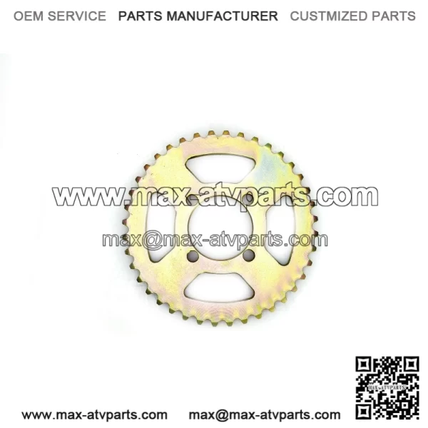 40T 40mm #35 Plated Four Side Hollow Out Sprocket
