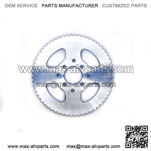 40/41/ 420 Chain 60T 2-1/8" Bore Sprocket with Master Link for Go Kart Mini Bike