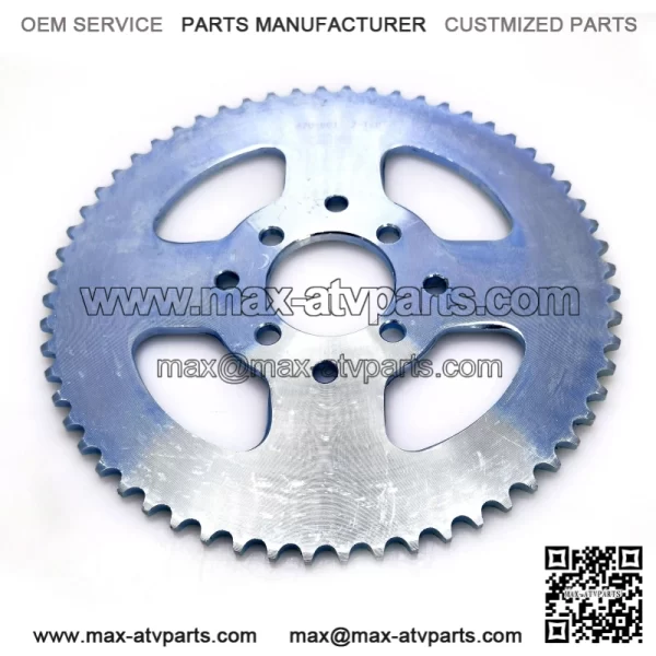 40/41/ 420 Chain 60T 2-1/8" Bore Sprocket with Master Link for Go Kart Mini Bike - Image 2