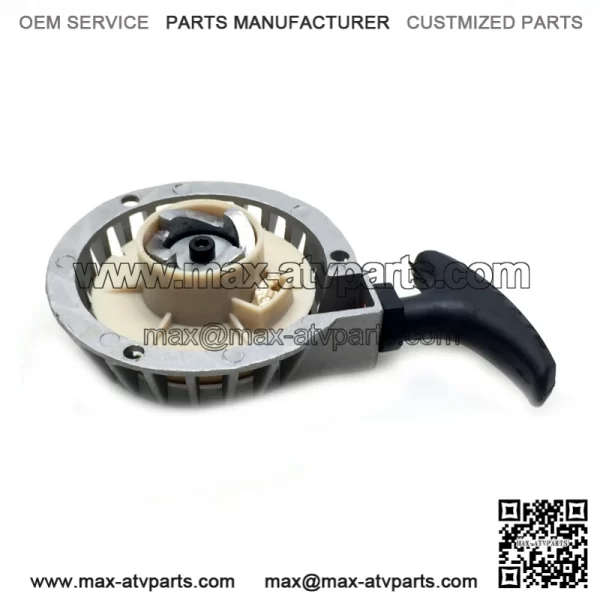 Pull Start Short Metal Type 1 Silver 47cc 49cc Air Cooled Mini Moto - Image 3