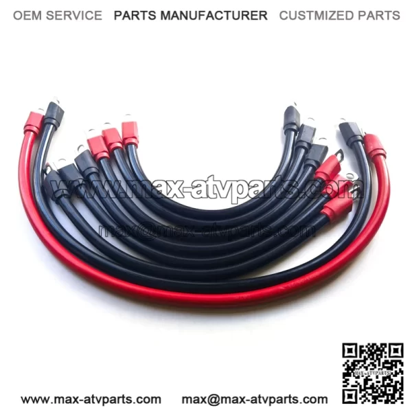 RAParts Battery Cable Kit Fits EZGO Txt / Medalist 1994-UP 36 & 48V 25972-G32 Golf Cart 25972-G40 - Image 2