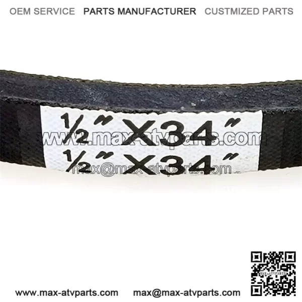 Snowblower Thrower Traction Drive Belt 1/2" x 34 1/2" Replacement for AYP 179092, 419744, 532179092, 532416954, 532419744 925 927 1130 5524 10527 11524 14527 15530 ST261 ST276 - Image 4