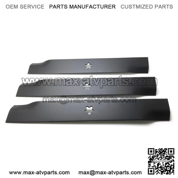 3 XHT BLADES HUSQVARNA 539112079 EZ SERIES MODEL 5221 52" DECKS DIXON YAZOO - Image 2