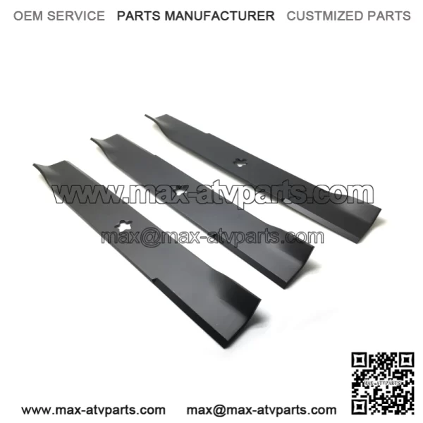 3 XHT BLADES HUSQVARNA 539112079 EZ SERIES MODEL 5221 52" DECKS DIXON YAZOO - Image 4