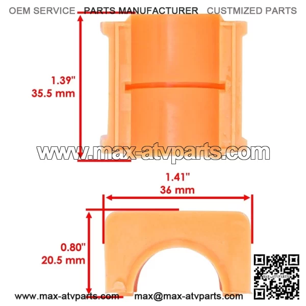 Polaris Scrambler 500 1997-2000 Steering Post Upper/Lower Bushings - Image 3