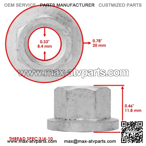 Polaris Scrambler 500 2004-2012 / Sportsman 800 2005-2014 Wheel Nuts & Bolts - Image 2