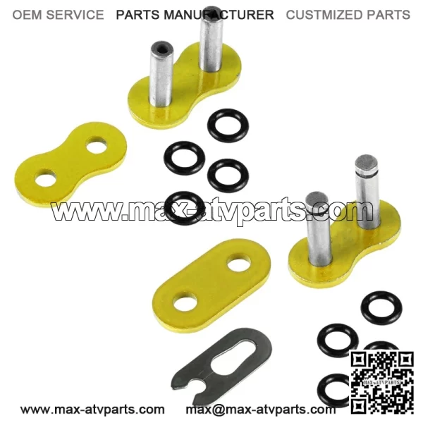 Polaris Scrambler 500 4X4 1997-2012 Yellow O-Ring Drive Chain - Image 5
