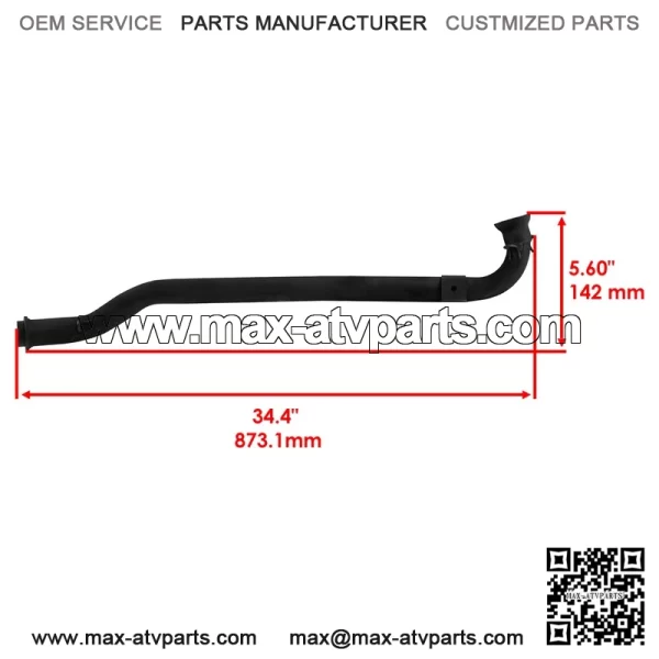 Polaris Scrambler 500 2000-2012 Exhaust Pipe - 1261005-489 1261005-029 - Image 2