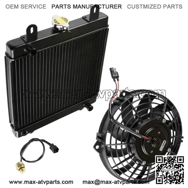 Polaris Scrambler 500 2X4/4X4 2001-2003 Radiator & Cooling Fan