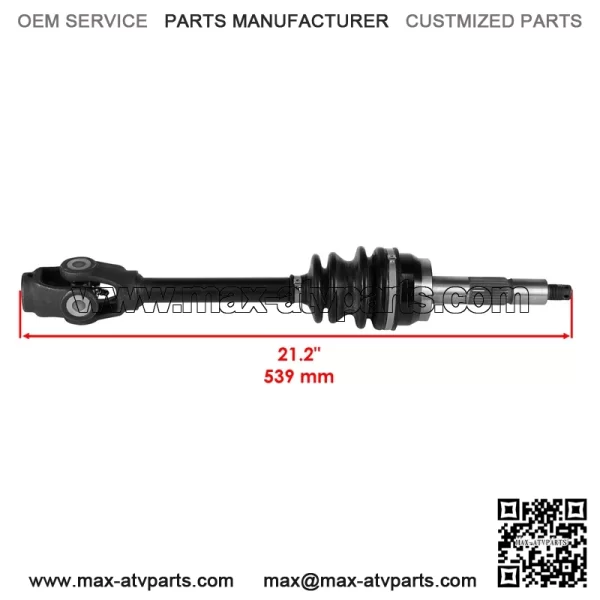 Polaris Scrambler 500 1997-1998 Front Right CV Joint Axle (BTB 138 Stamped) - Image 2