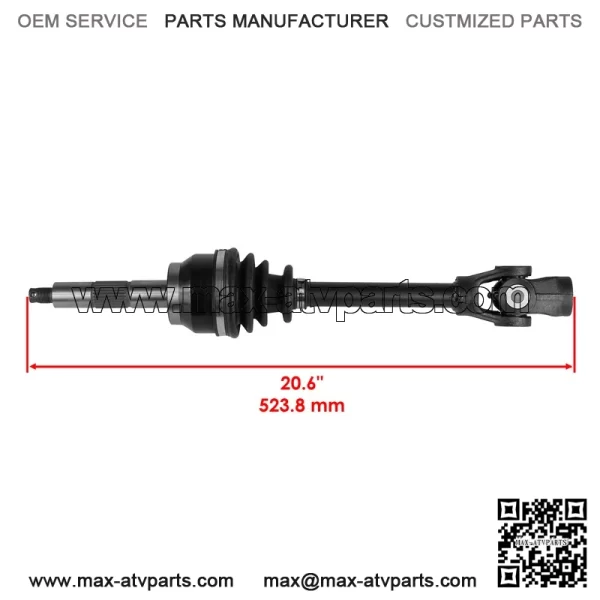Polaris Scrambler 400/500 4X4 1997-2003 Front CV Joint Axle (BTB) - Image 2